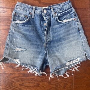 Agolde sz 25 Dee Distressed Denim Women Shorts